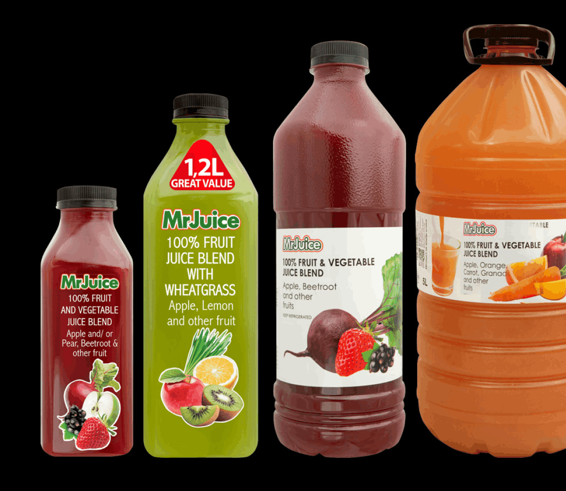 Mr Juice product range